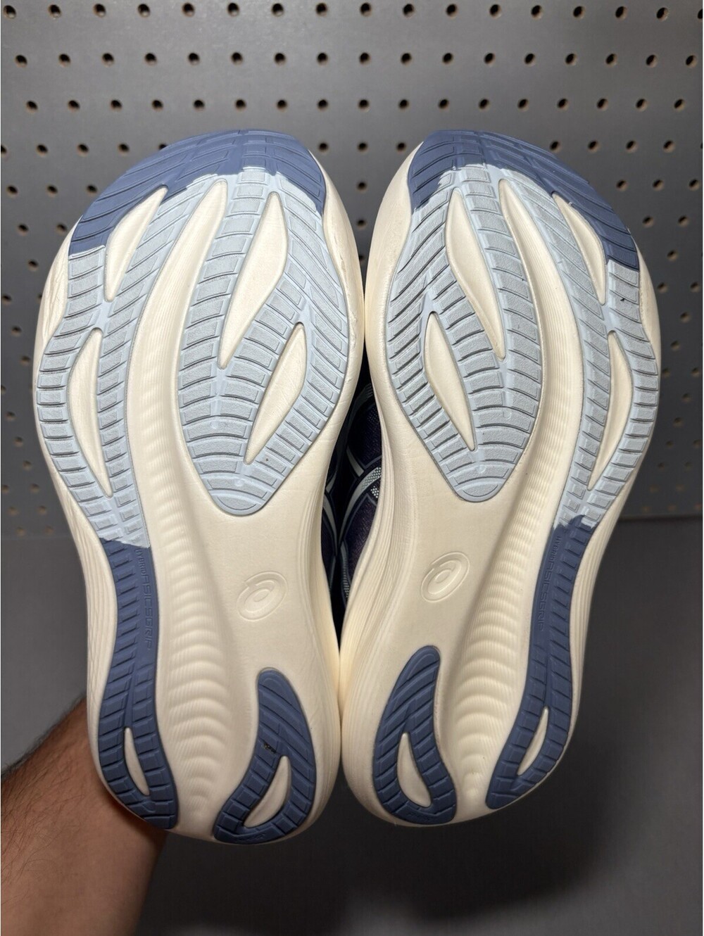 Asics Gel-Nimbus 27 Womens Size 8 Running Shoes Navy Blue White Sneakers - Picture 6 of 14